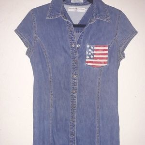 Tommy Hilfiger denim vintage dress w/belt